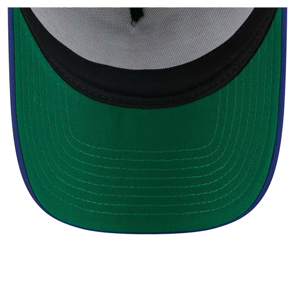 Texas Rangers New Era Trucker A-Frame 9FORTY Adjustable Hat - White/Royal - New Era Discount