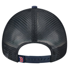 Boston Red Sox New Era Distressed 9FORTY A-Frame Adjustable Trucker Hat - Navy - New Era Online