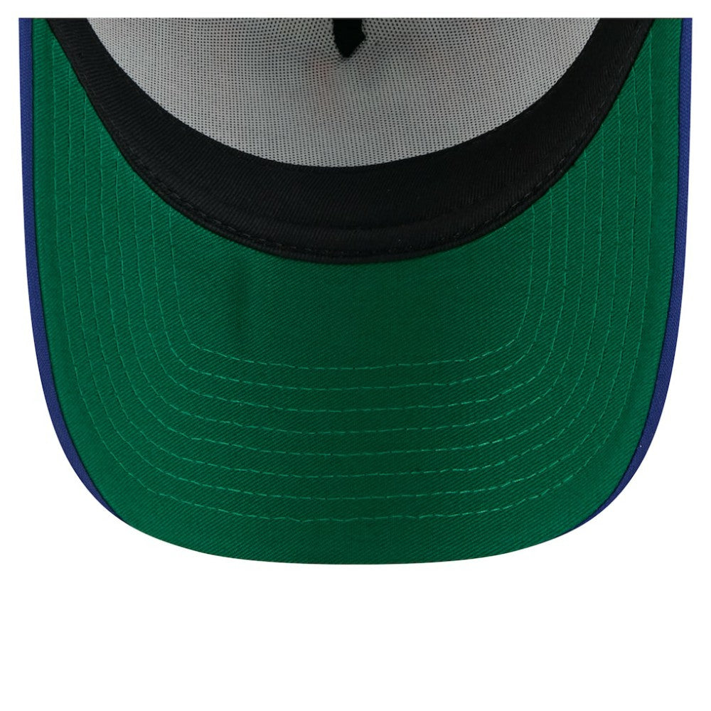 Detroit Tigers New Era Distressed 9FORTY A-Frame Adjustable Trucker Hat - White/Navy - New Era Discount