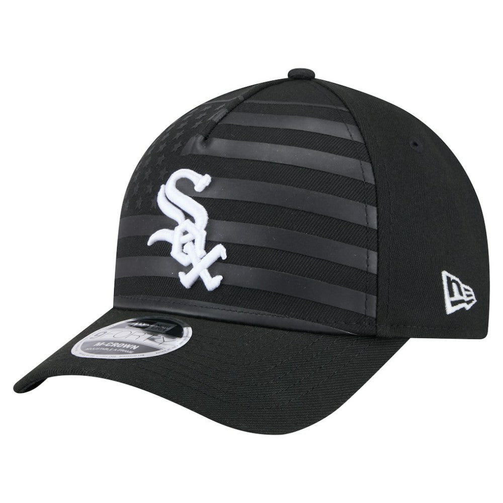 Chicago White Sox New Era American Flag 9FORTY M-Crown A-Frame Adjustable Hat - Black - New Era on Sale