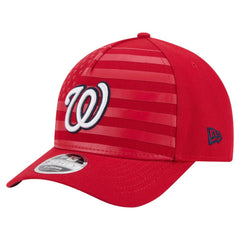 Washington Nationals New Era American Flag 9FORTY M-Crown A-Frame Adjustable Hat - Red - New Era Lifestyle