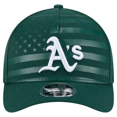 Athletics New Era American Flag 9FORTY M-Crown A-Frame Adjustable Hat - Green - New Era Sale