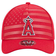 Los Angeles Angels New Era American Flag 9FORTY M-Crown A-Frame Adjustable Hat - Red - New Era on Sale