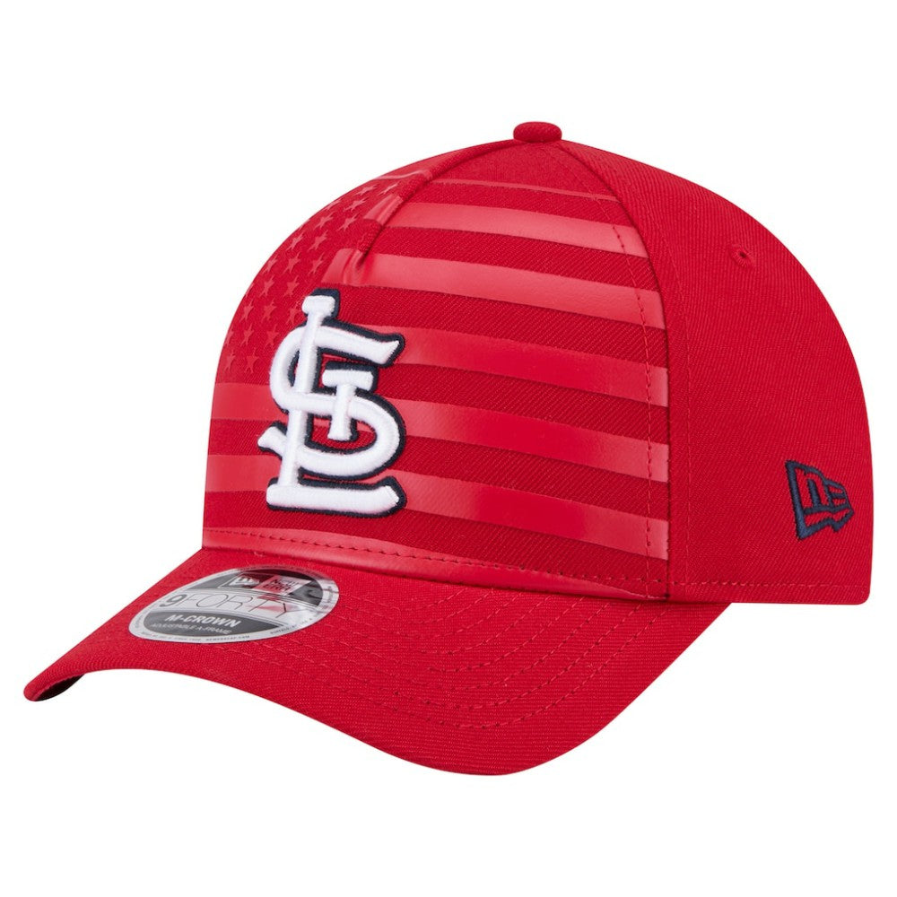 St. Louis Cardinals New Era American Flag 9FORTY M-Crown A-Frame Adjustable Hat - Red - New Era Discount