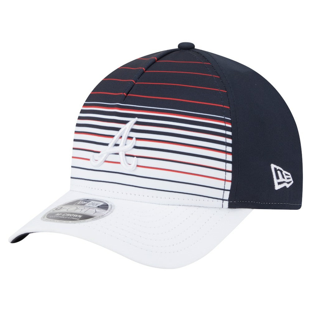 Atlanta Braves New Era Gradient 9FORTY M-Crown Adjustable Hat - Navy - New Era Sale