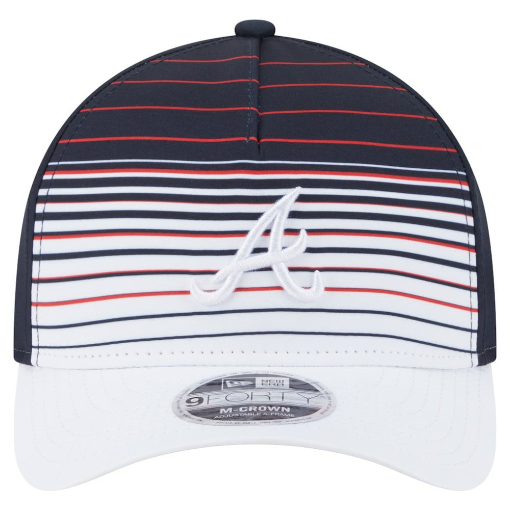 Atlanta Braves New Era Gradient 9FORTY M-Crown Adjustable Hat - Navy - New Era Sale