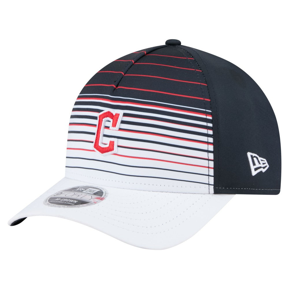 Cleveland Guardians New Era Gradient 9FORTY M-Crown Adjustable Hat - Navy - New Era Lifestyle