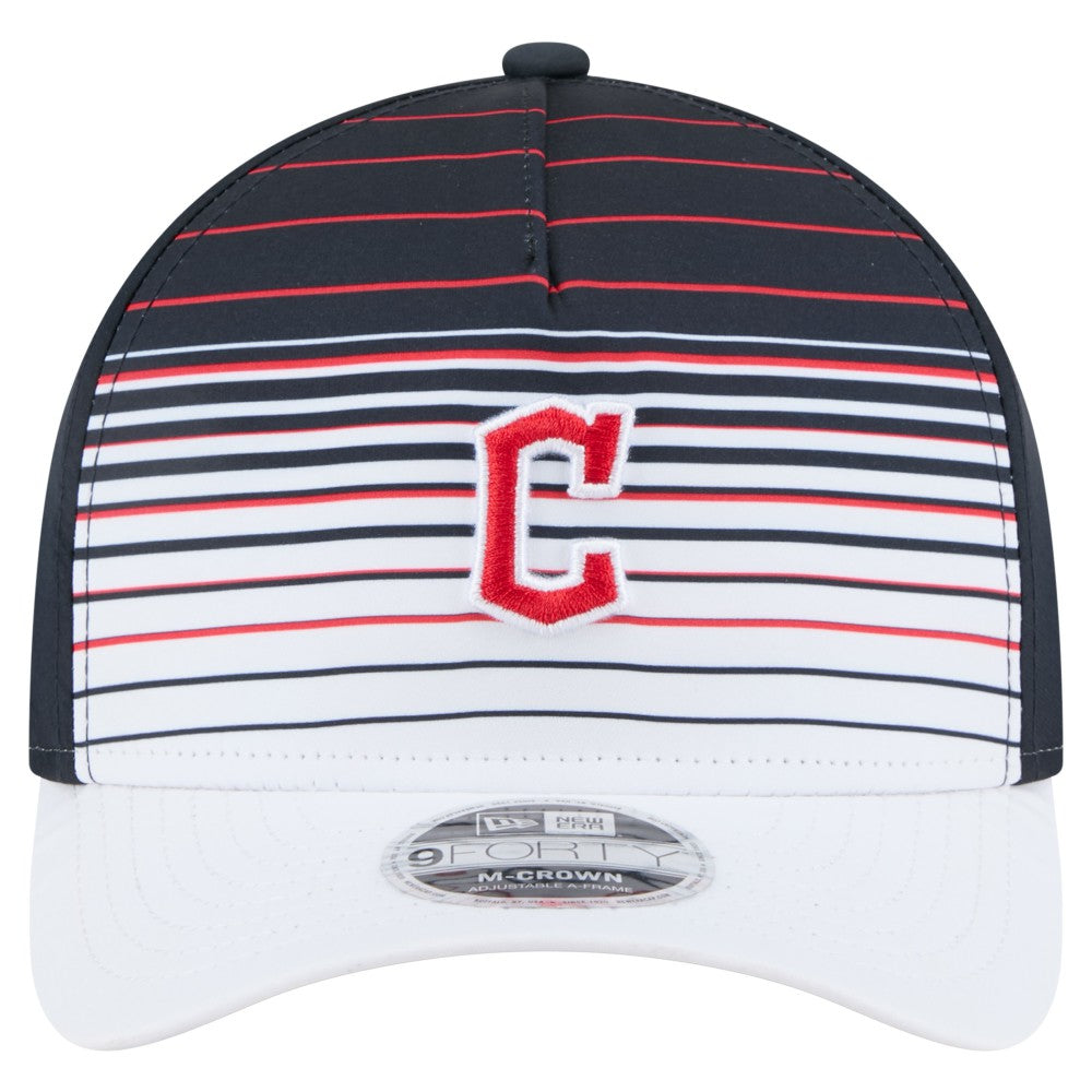 Cleveland Guardians New Era Gradient 9FORTY M-Crown Adjustable Hat - Navy - New Era Lifestyle