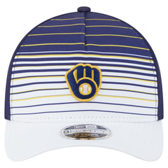 Milwaukee Brewers New Era Gradient 9FORTY M-Crown Adjustable Hat - Navy - New Era Online
