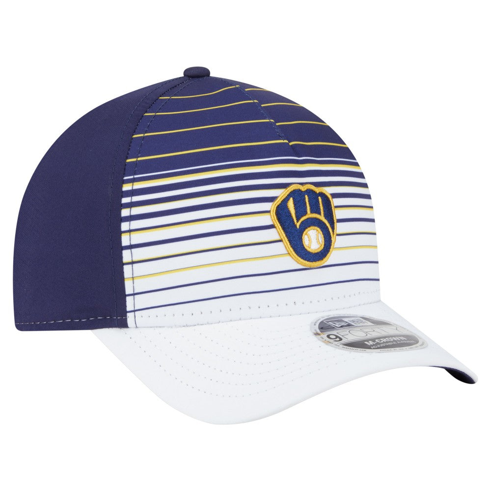 Milwaukee Brewers New Era Gradient 9FORTY M-Crown Adjustable Hat - Navy - New Era Online