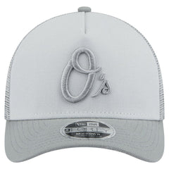 Baltimore Orioles New Era Color Pack A-Frame 9FORTY Trucker Adjustable Hat - Gray - New Era Lifestyle