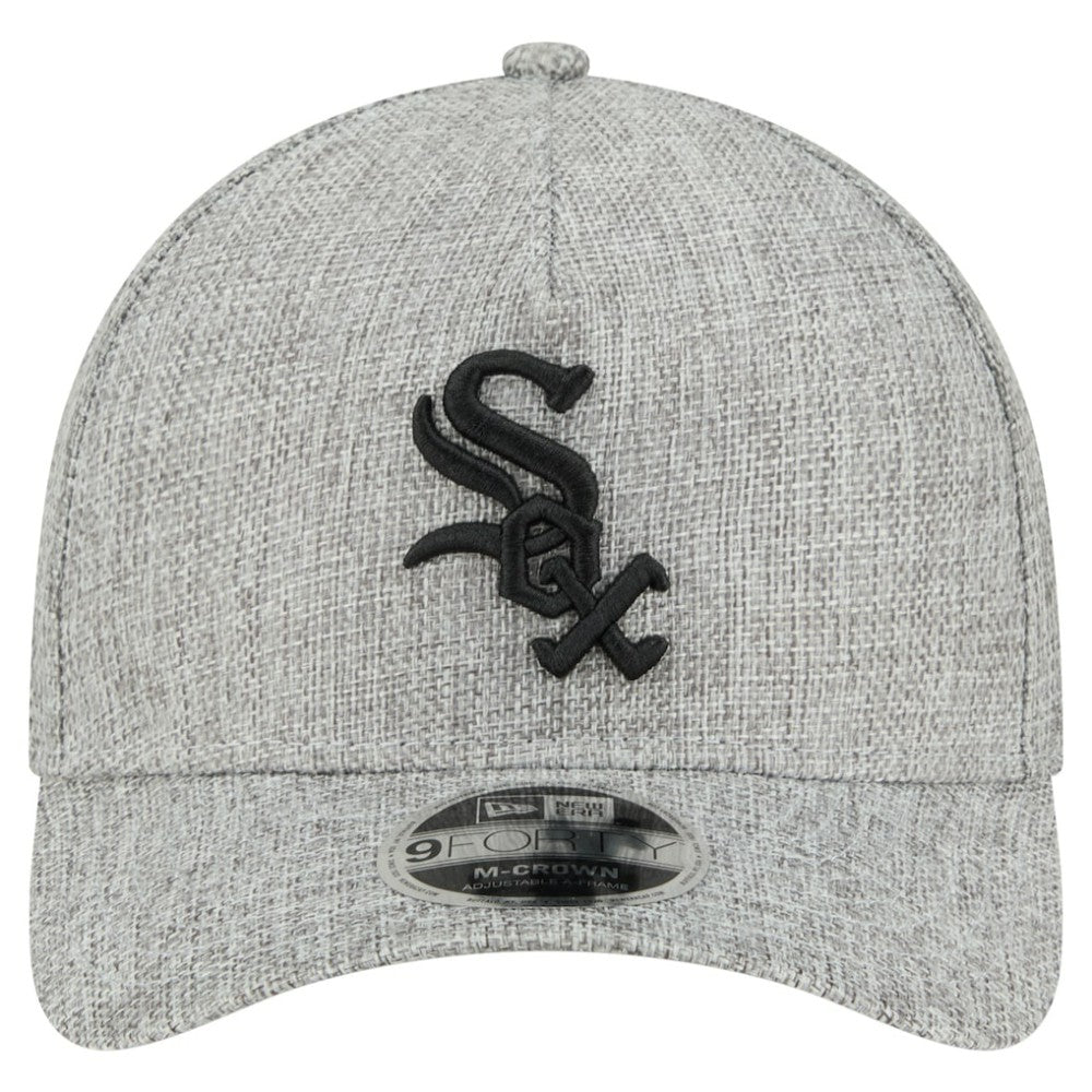 Chicago White Sox New Era Cotton Weave M-Crown A-Frame 9FORTY Adjustable Hat - Gray - New Era on Sale
