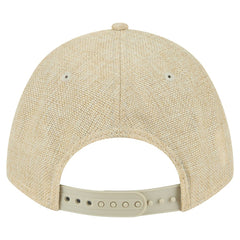 Atlanta Braves New Era Cotton Weave M-Crown A-Frame 9FORTY Adjustable Hat - Beige - New Era Lifestyle
