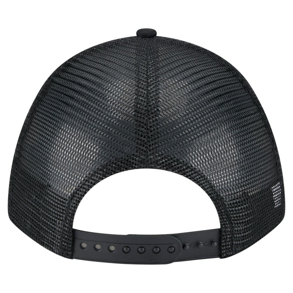 Athletics New Era Gradient 9FORTY A-Frame M-Crown Trucker Adjustable Hat - Black - New Era Discount