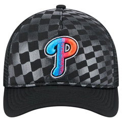 Philadelphia Phillies New Era Gradient 9FORTY A-Frame M-Crown Trucker Adjustable Hat - Black - New Era Lifestyle