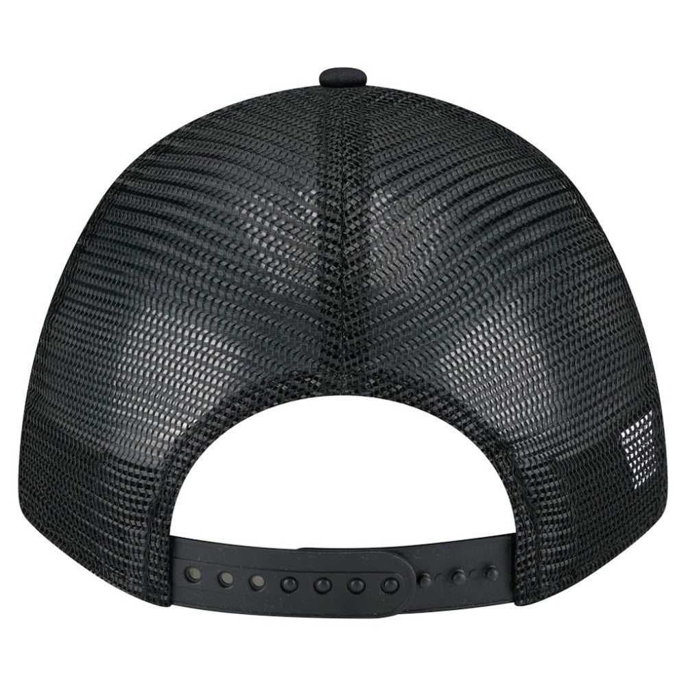 Chicago Cubs New Era Gradient 9FORTY A-Frame M-Crown Trucker Adjustable Hat - Black - New Era Discount
