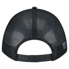 Chicago Cubs New Era Gradient 9FORTY A-Frame M-Crown Trucker Adjustable Hat - Black - New Era Discount