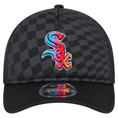 Chicago White Sox New Era Gradient 9FORTY A-Frame M-Crown Trucker Adjustable Hat - Black - New Era Discount
