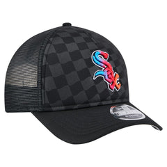 Chicago White Sox New Era Gradient 9FORTY A-Frame M-Crown Trucker Adjustable Hat - Black - New Era Discount