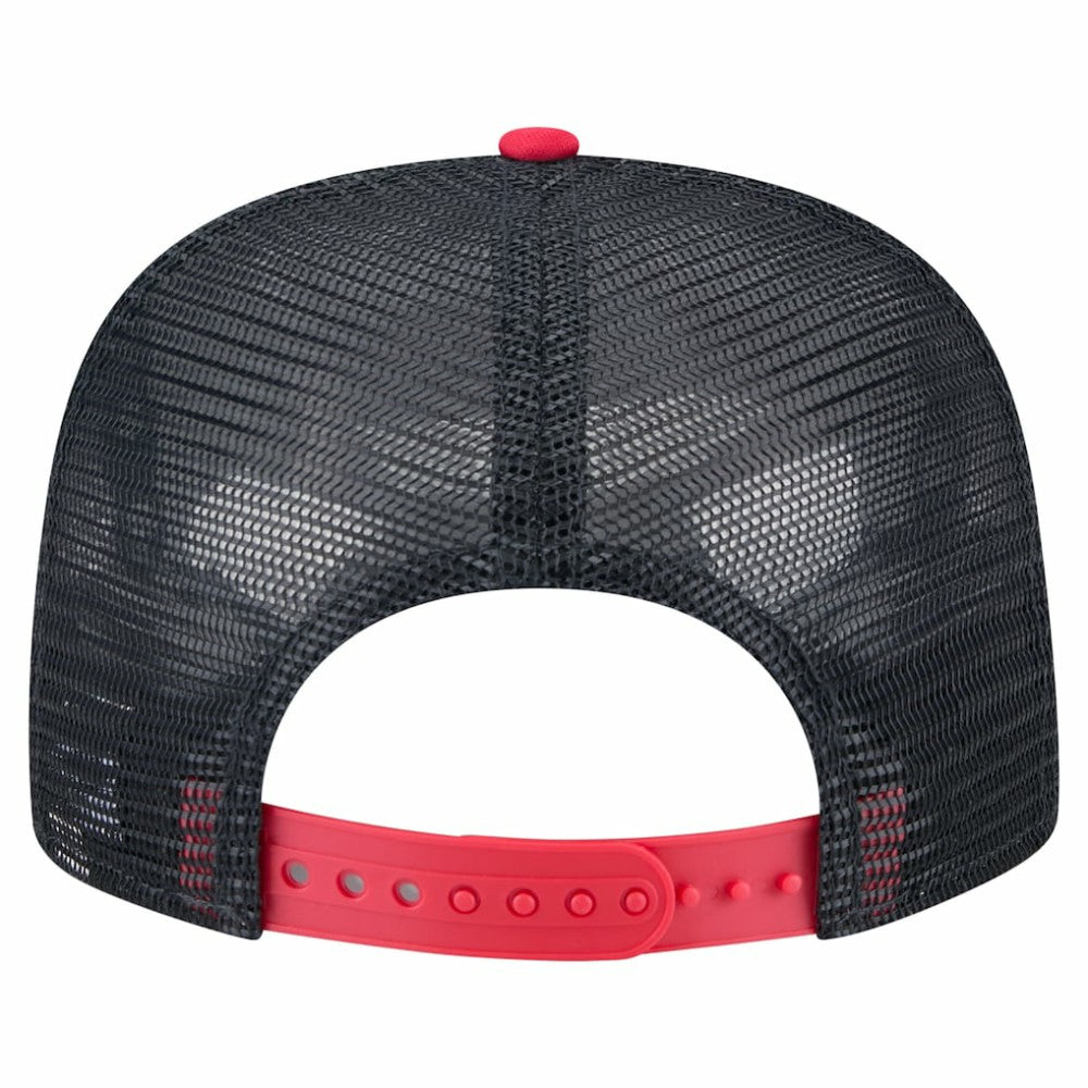 Minnesota Twins New Era Retro Script Trucker 9FIFTY Snapback Hat - White/Red - New Era Sale