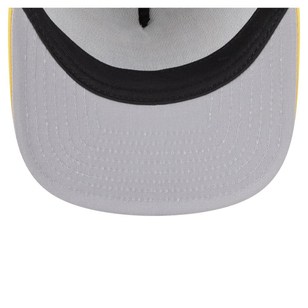 Pittsburgh Pirates New Era Retro Script Trucker 9FIFTY Snapback Hat - White/Gold - New Era on Sale