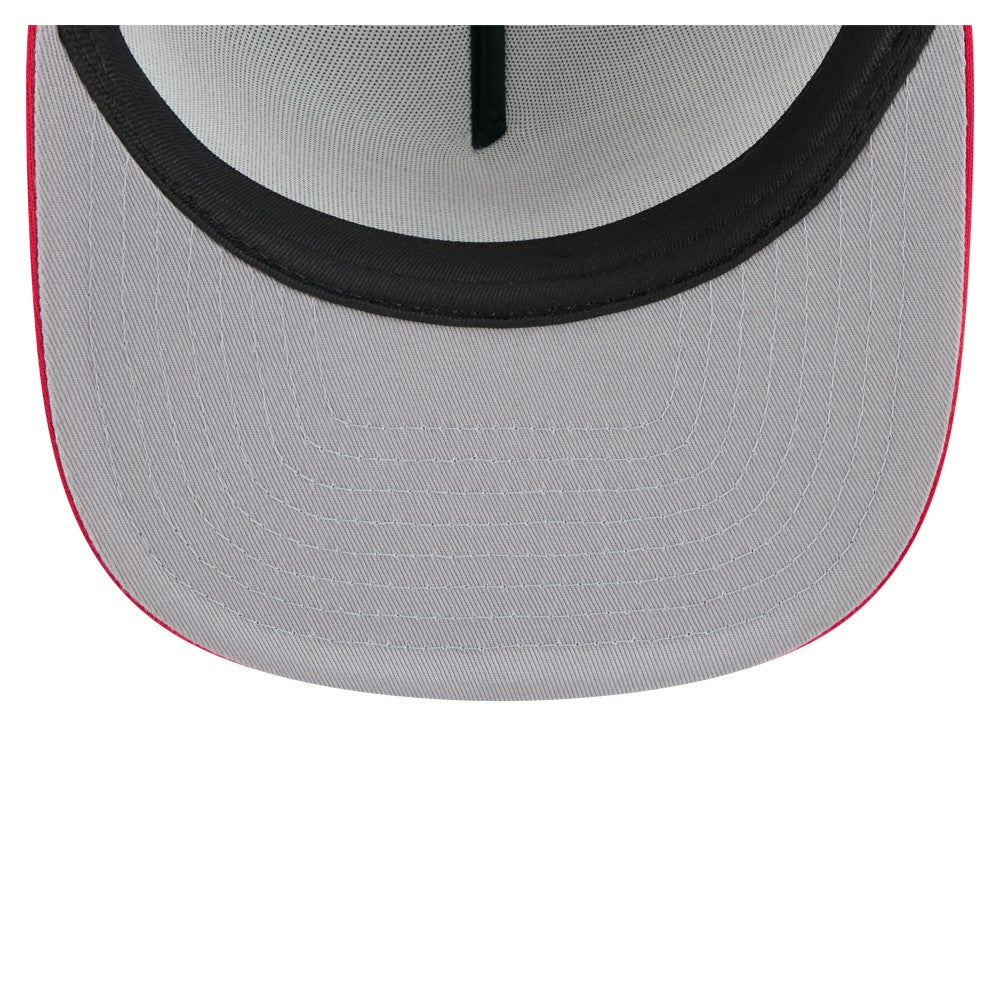 Cleveland Guardians New Era Retro Script Trucker 9FIFTY Snapback Hat - White/Red - New Era Online