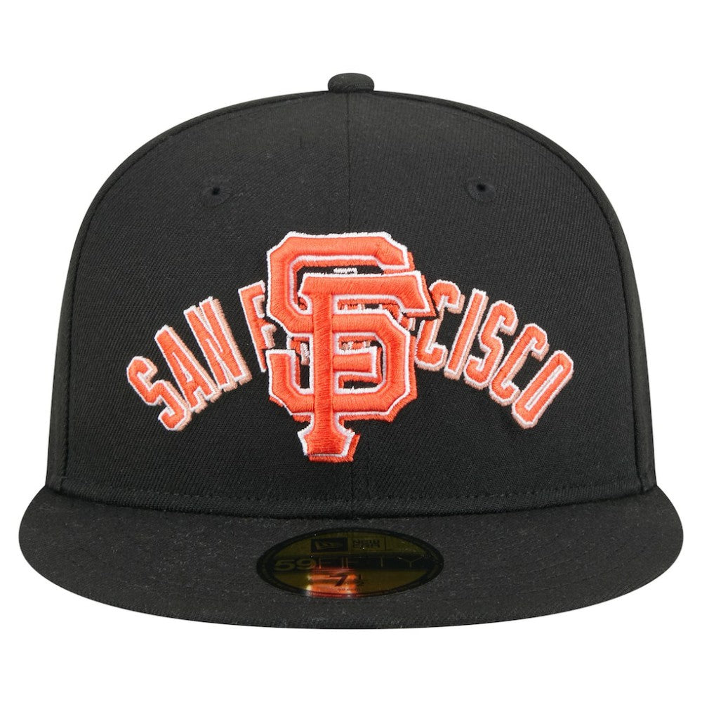 San Francisco Giants New Era Overlap 59FIFTY Fitted Hat - Black - New Era Online