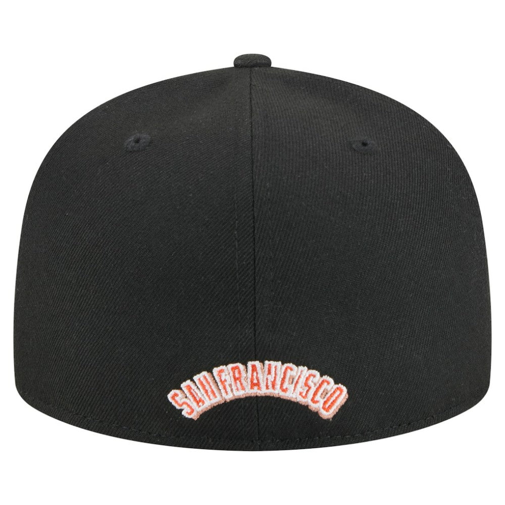 San Francisco Giants New Era Overlap 59FIFTY Fitted Hat - Black - New Era Online