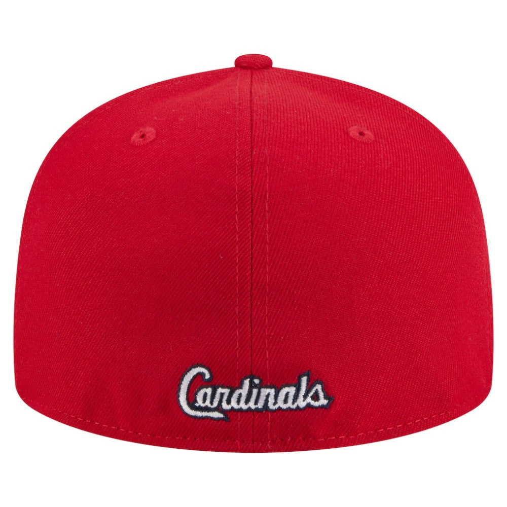 St. Louis Cardinals New Era Overlap 59FIFTY Fitted Hat - Red - New Era Discount