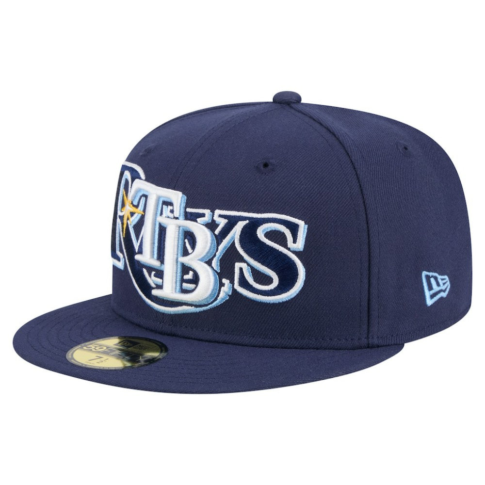 Tampa Bay Rays New Era Overlap 59FIFTY Fitted Hat - Navy - New Era Online