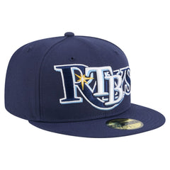 Tampa Bay Rays New Era Overlap 59FIFTY Fitted Hat - Navy - New Era Online