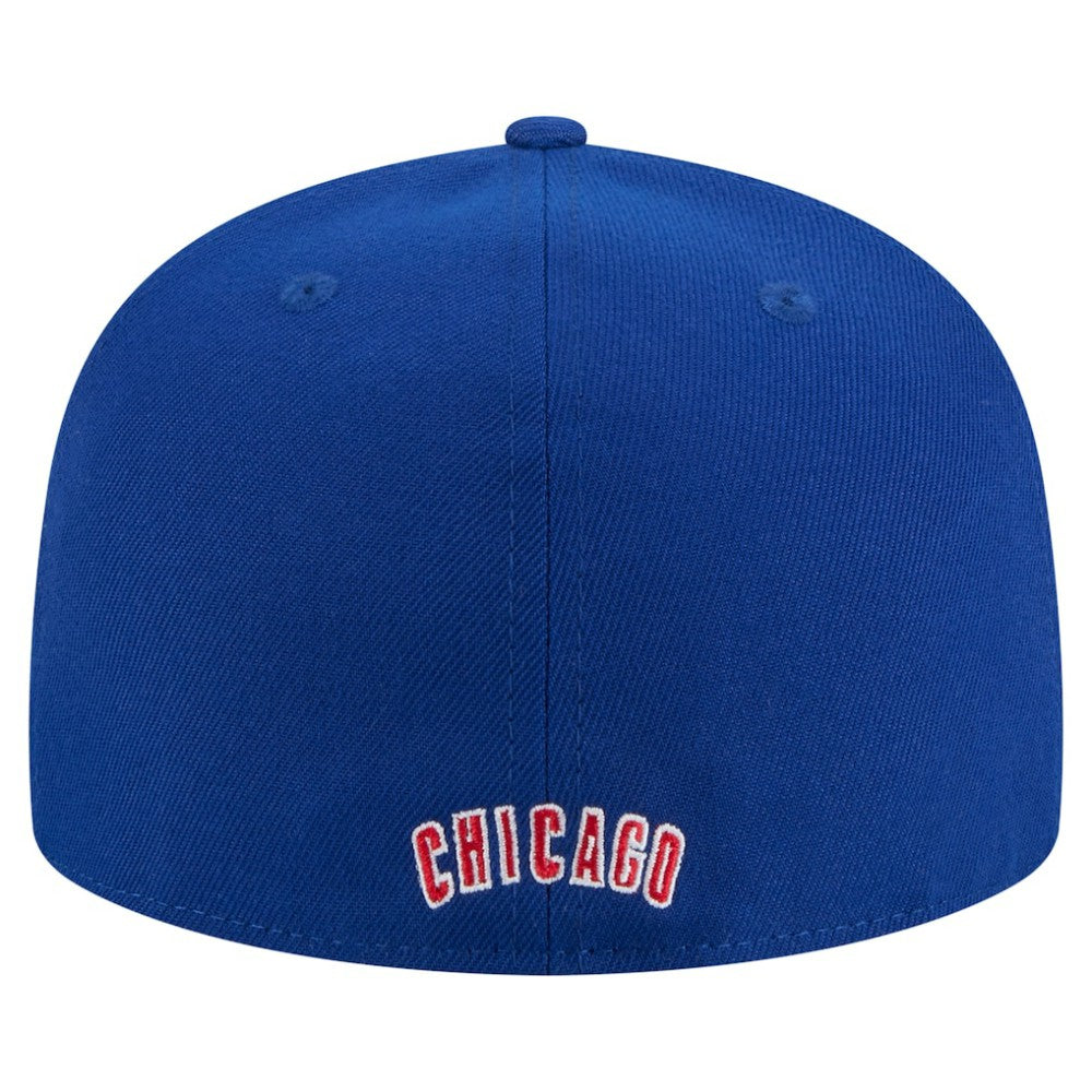 Chicago Cubs New Era Overlap 59FIFTY Fitted Hat - Royal - New Era on Sale