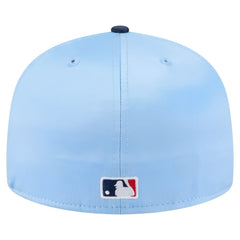 Tampa Bay Rays New Era Satin 59FIFTY Fitted Hat - Light Blue/Navy - New Era on Sale