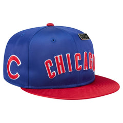 Chicago Cubs New Era Satin 59FIFTY Fitted Hat - Royal/Red - New Era on Sale