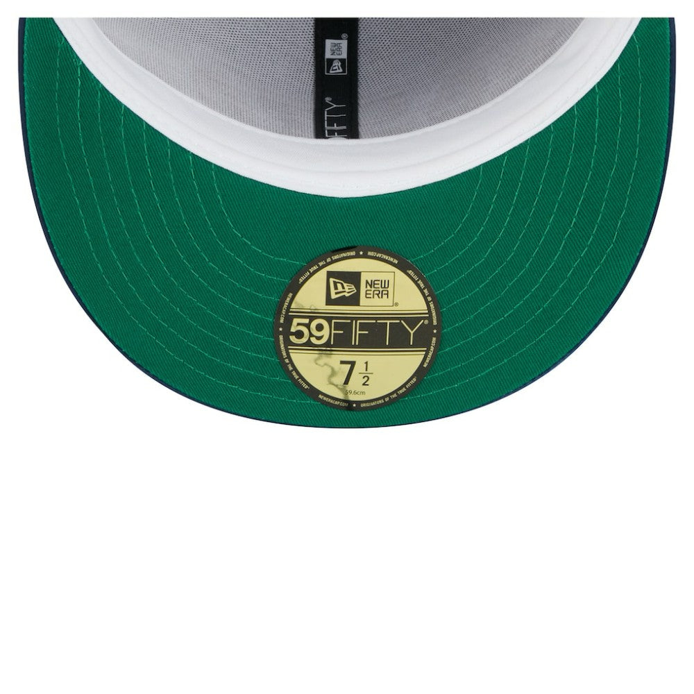 Boston Red Sox New Era Satin 59FIFTY Fitted Hat - Gray/Navy - New Era Sale