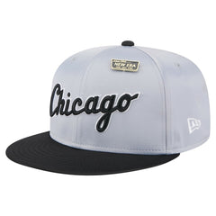 Chicago White Sox New Era Satin 59FIFTY Fitted Hat - Gray/Black - New Era Sale