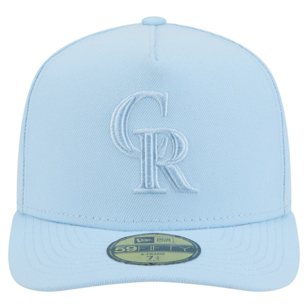 Colorado Rockies New Era Color Pack A-Frame 59FIFTY Fitted Hat - Light Blue - New Era Online