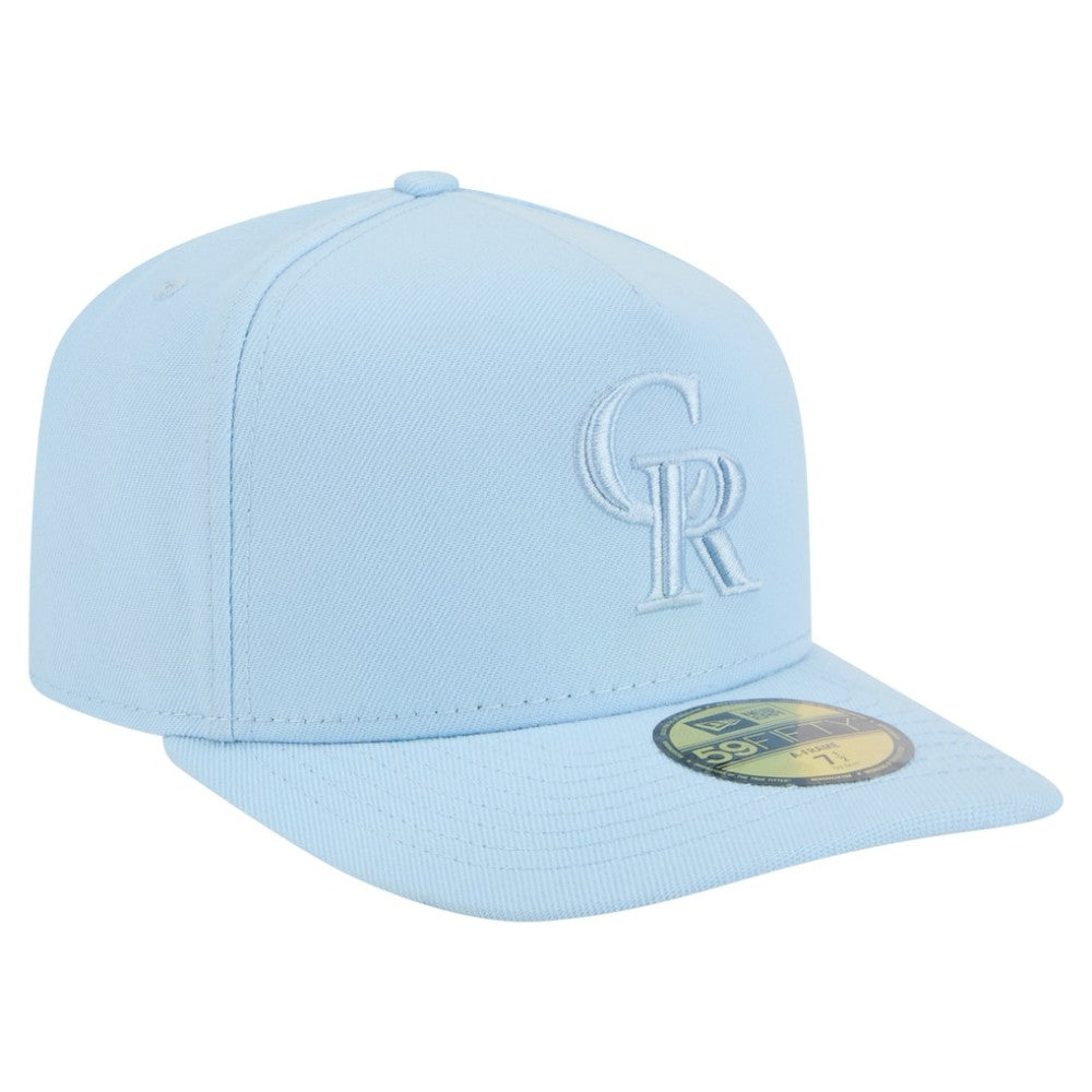 Colorado Rockies New Era Color Pack A-Frame 59FIFTY Fitted Hat - Light Blue - New Era Online