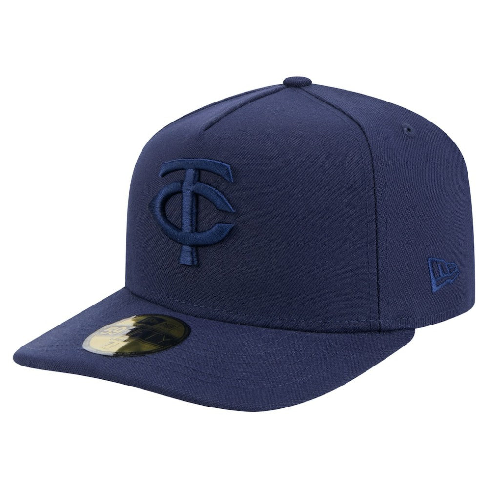 Minnesota Twins New Era Color Pack A-Frame 59FIFTY Fitted Hat - Navy - New Era Online