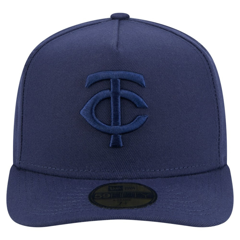 Minnesota Twins New Era Color Pack A-Frame 59FIFTY Fitted Hat - Navy - New Era Online