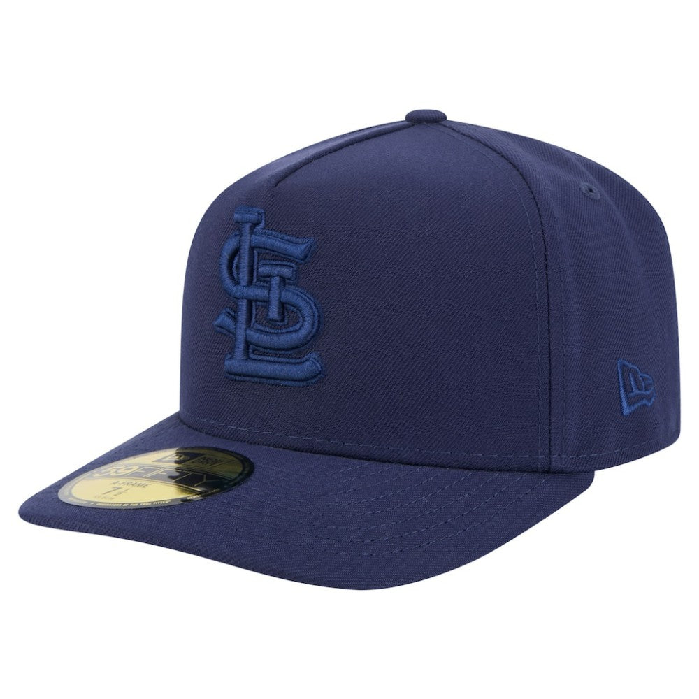 St. Louis Cardinals New Era Color Pack A-Frame 59FIFTY Fitted Hat - Navy - New Era Discount