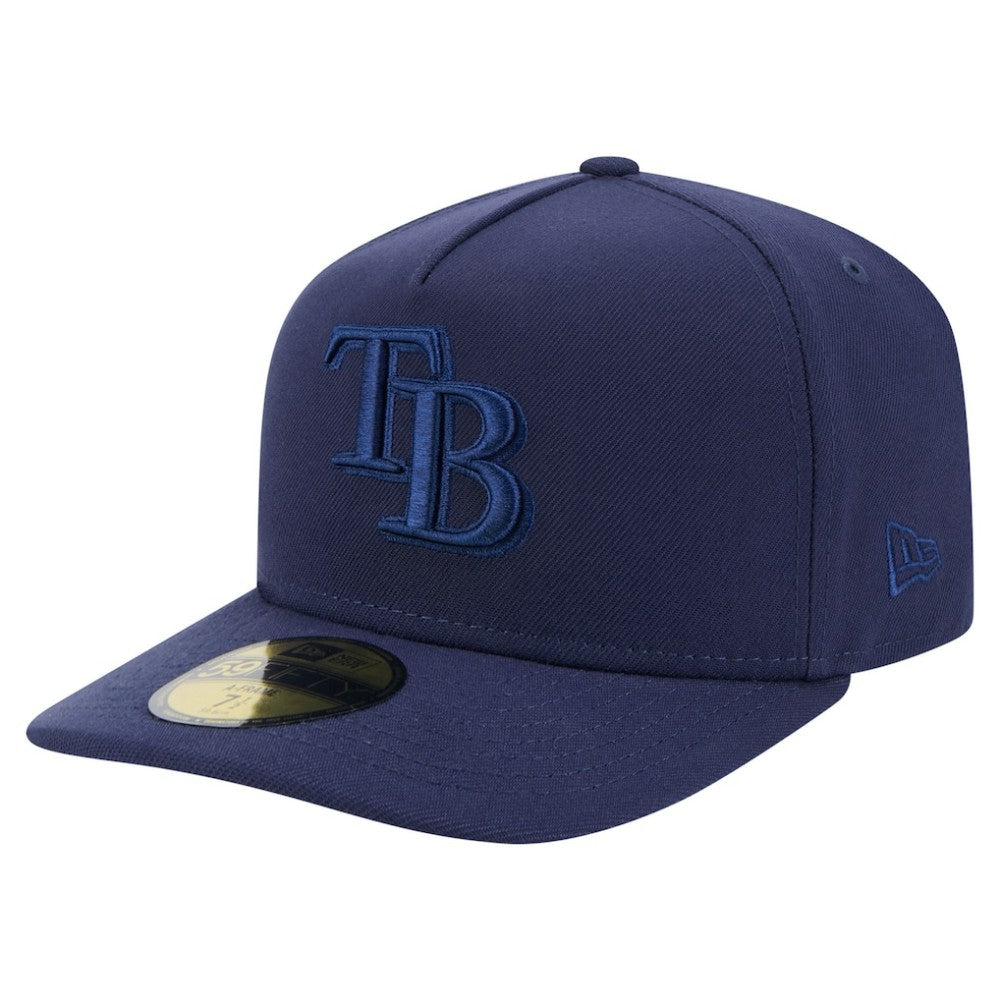 Tampa Bay Rays New Era Color Pack A-Frame 59FIFTY Fitted Hat - Navy - New Era Discount