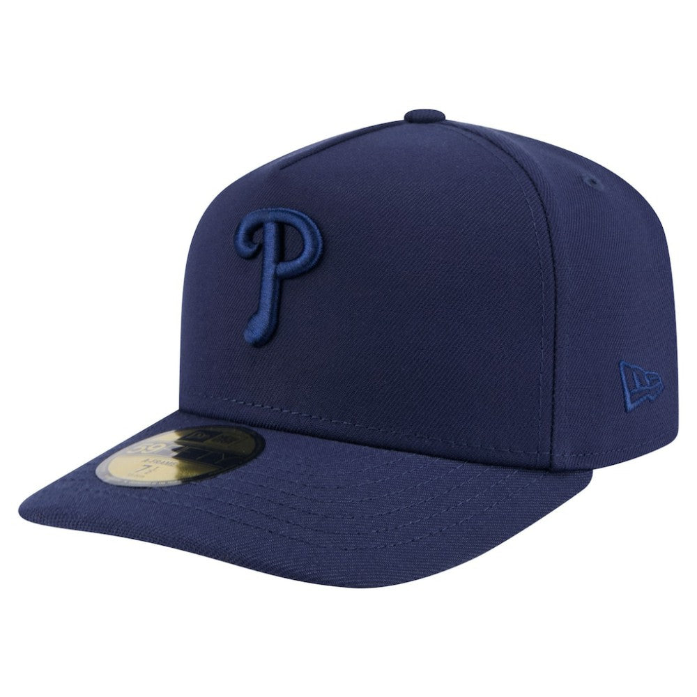 Philadelphia Phillies New Era Color Pack A-Frame 59FIFTY Fitted Hat - Navy - New Era Lifestyle