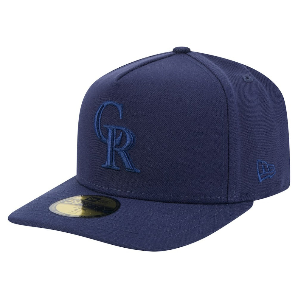 Colorado Rockies New Era Color Pack A-Frame 59FIFTY Fitted Hat - Navy - New Era Lifestyle