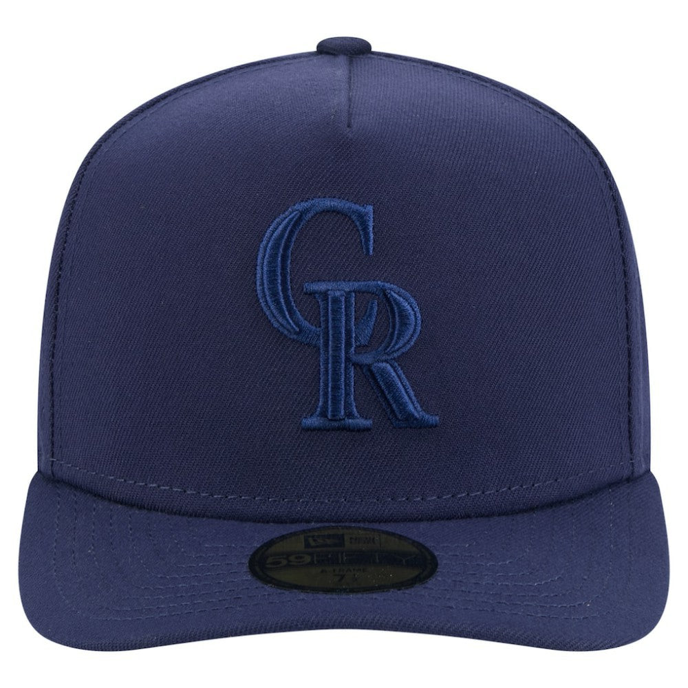 Colorado Rockies New Era Color Pack A-Frame 59FIFTY Fitted Hat - Navy - New Era Lifestyle