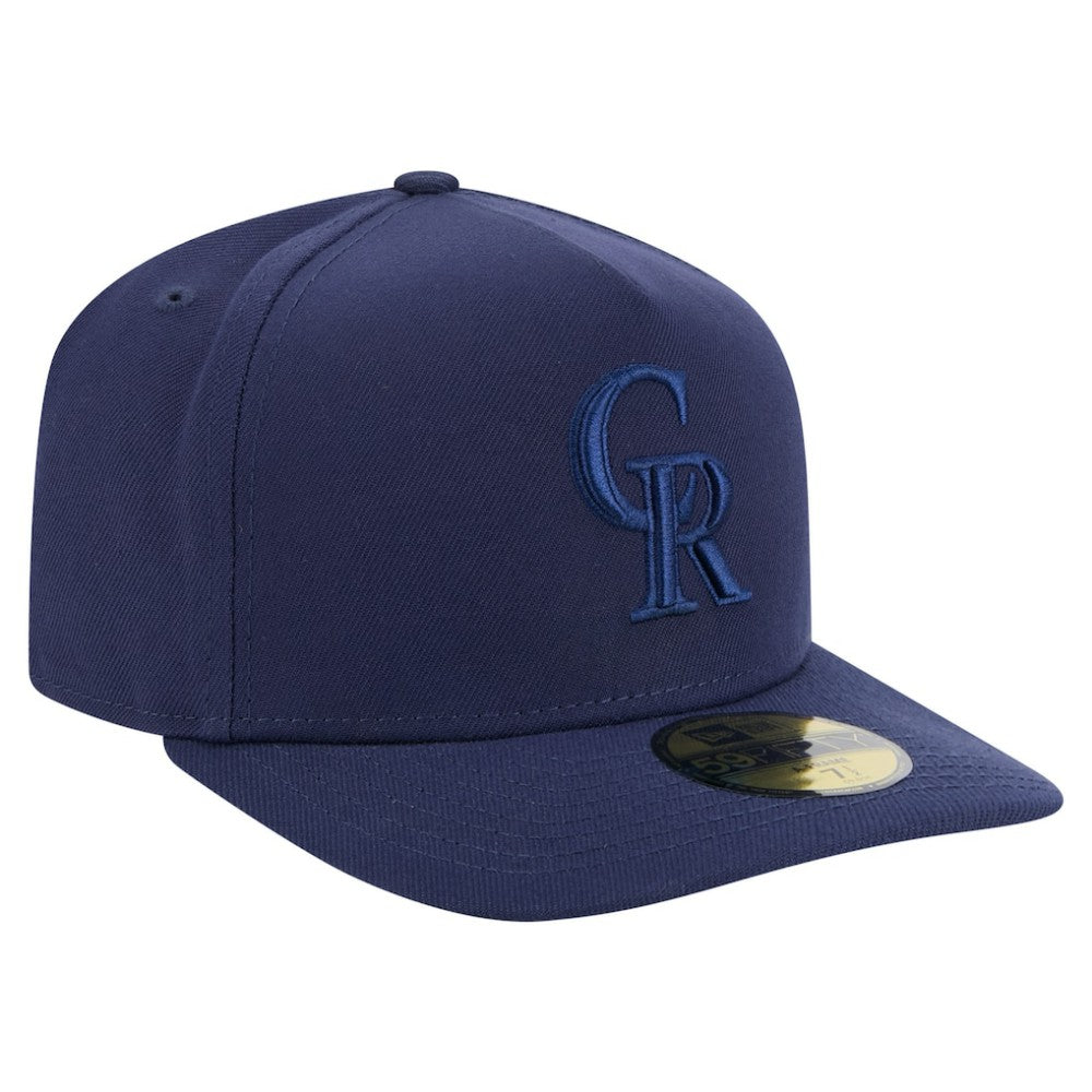 Colorado Rockies New Era Color Pack A-Frame 59FIFTY Fitted Hat - Navy - New Era Lifestyle