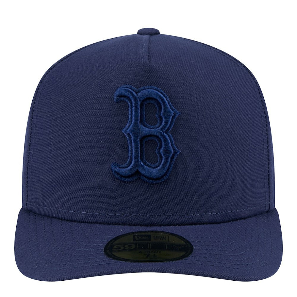 Boston Red Sox New Era Color Pack A-Frame 59FIFTY Fitted Hat - Navy - New Era Lifestyle