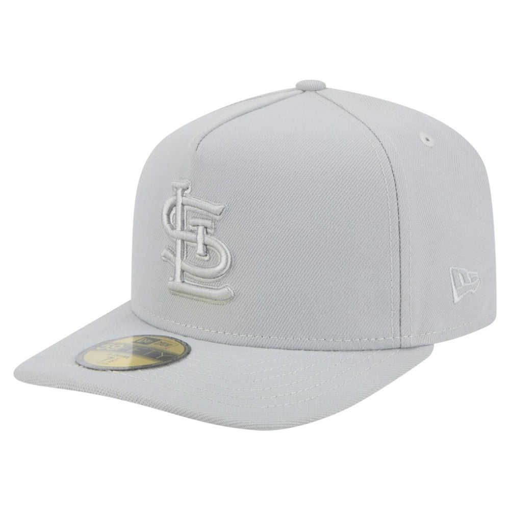St. Louis Cardinals New Era Colorpack A-Frame 59FIFTY Fitted Hat - Gray - New Era on Sale