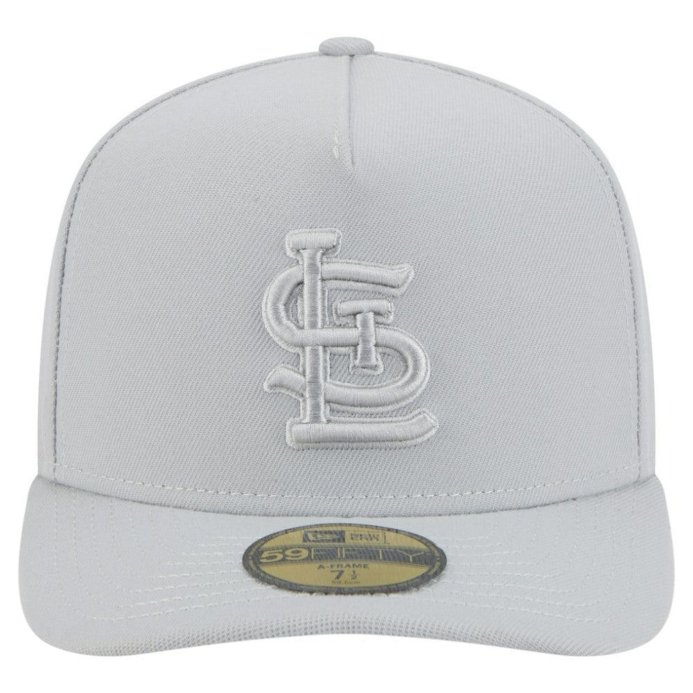St. Louis Cardinals New Era Colorpack A-Frame 59FIFTY Fitted Hat - Gray - New Era on Sale