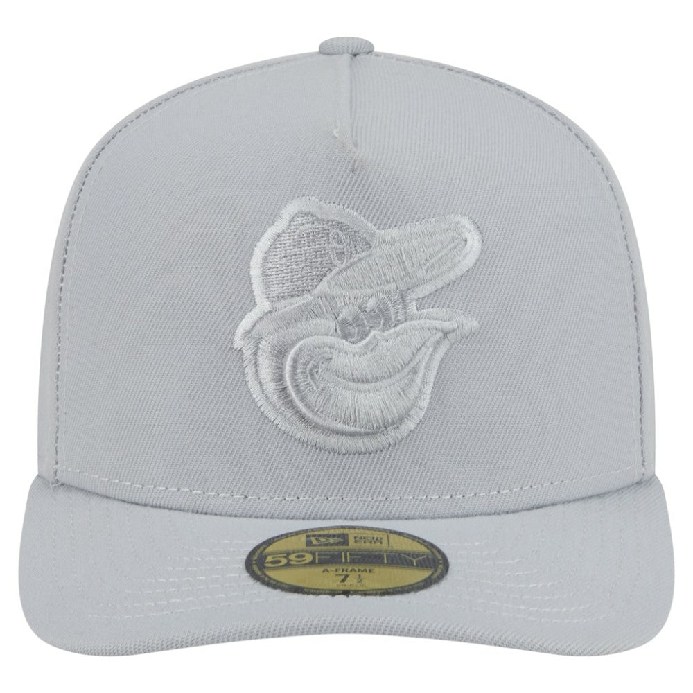 Baltimore Orioles New Era Colorpack A-Frame 59FIFTY Fitted Hat - Gray - New Era on Sale